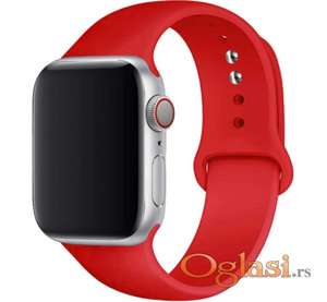 Silikonska narukvica crvena Apple watch 38/40/41